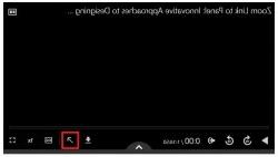 Screenshot highlighting the arrow button required to launch a video within the Panopto Viewer.